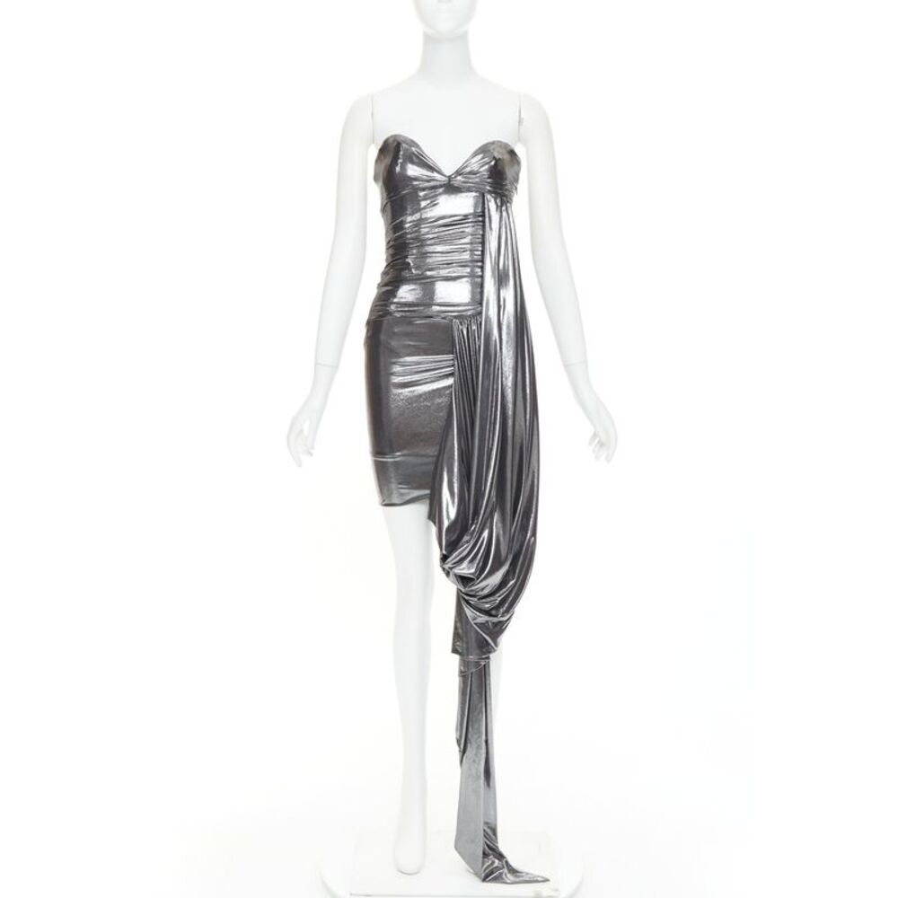 Alexandre Vauthier Lame Drape Dress